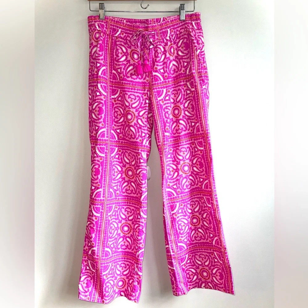 Vineyard Vines Pink and Orange Patterned Pants - Picture 1 of 4